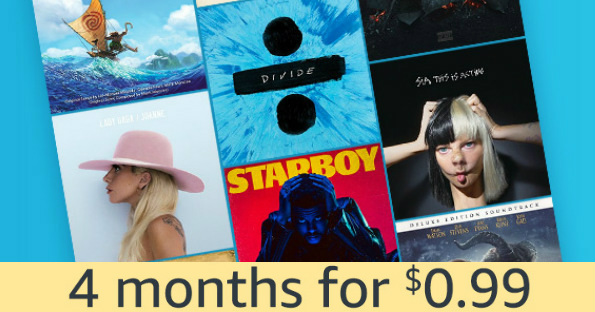 amazon music unlimited 4 months free