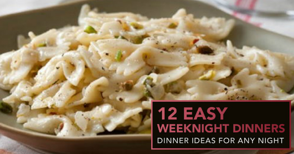 FREE 12 Easy Weeknight Dinners eCookbook