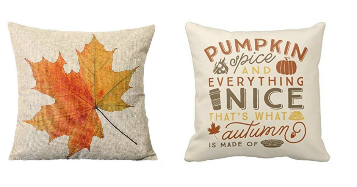 Cute Fall Pillow Covers $2.77.