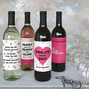 Be My Galentine - Valentine's Day Wine Bottle Labels