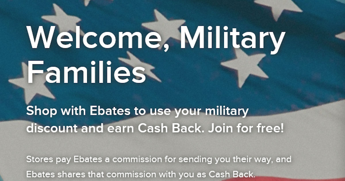 Use Your Military Discount & Earn Cash Back