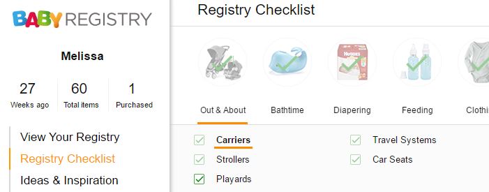 amazon registry checklist