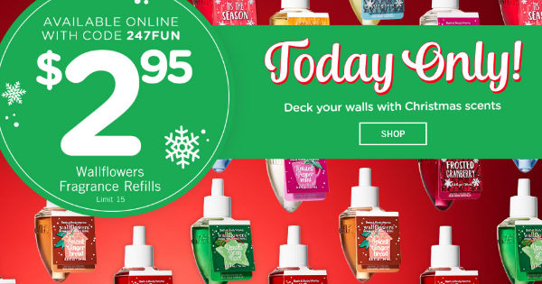 one day sale on bath body works wallflowers and candles daily bath and body works one day sale